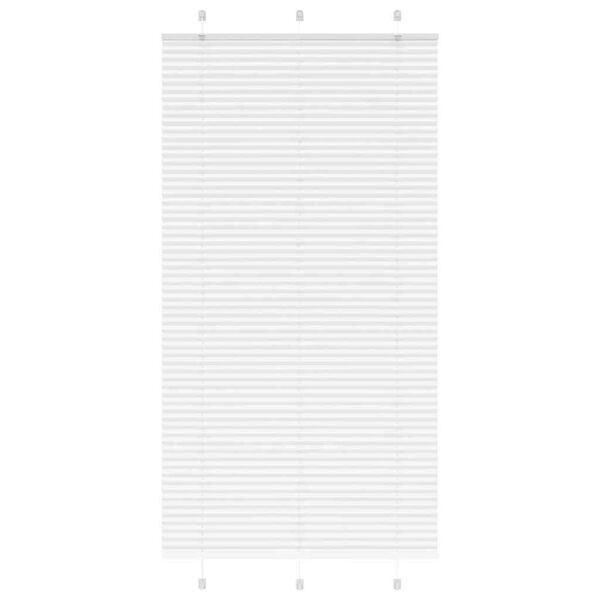 vidaXL Jaluzea plisată alb 110x200 cm Lățime țesătură 109,4 cm