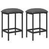vidaXL Scaun de bar 2 buc. Gri deschis 40 x 32 x 64 cm Lemn prelucrat
