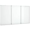 vidaXL Tablă magnetică pliabilă, alb, 120x80x1,7 cm, aluminiu