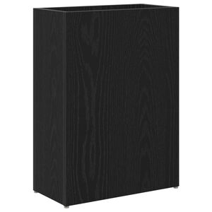 vidaXL Suport pentru umbrele Stejar Negru 40 x 20 x 55,5 cm