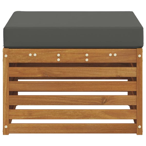 vidaXL Taburet pentru exterior Lemn Solid de Acacia natural