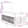 vidaXL Pat box spring cu saltea, roz, 80x200 cm, catifea