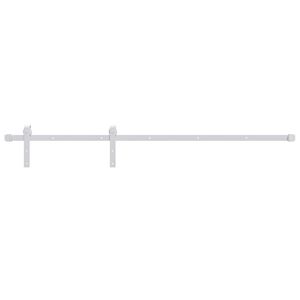 vidaXL Set feronerie pentru uși glisante, alb, 183 cm, oțel