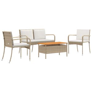 vidaXL Set de grădină cu pernă oțel