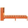 vidaXL Pat bibliotecă fără saltea maro ceruit 75x190 cm lemn masiv pin
