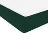 vidaXL Pat box spring cu saltea, verde &icirc;nchis, 80x220 cm, catifea