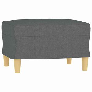 vidaXL Taburet, gri &icirc;nchis, 60x50x41 cm, material textil