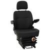 vidaXL Scaun de tractor cu suspensie Negru 56 x 57 x 87 cm Oțel și PVC