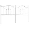 vidaXL Tăblie de pat de schimb metalică, alb, 180 cm