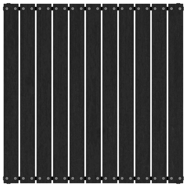 vidaXL Taburet de grădină cu pernă, negru, lemn masiv de pin