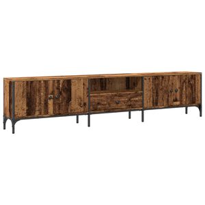 vidaXL Comodă TV cu sertar, lemn vechi, 200x25x44 cm, lemn prelucrat