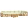 vidaXL Set de canapele de exterior cu pernă 7 pcs Alb și crem