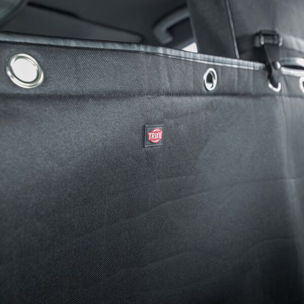 TRIXIE Husă protecție auto spate de c&acirc;ini, negru 145x160 cm pliabilă