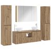 vidaXL Set de mobilier pentru baie 6 pcs Stejar Artizanal