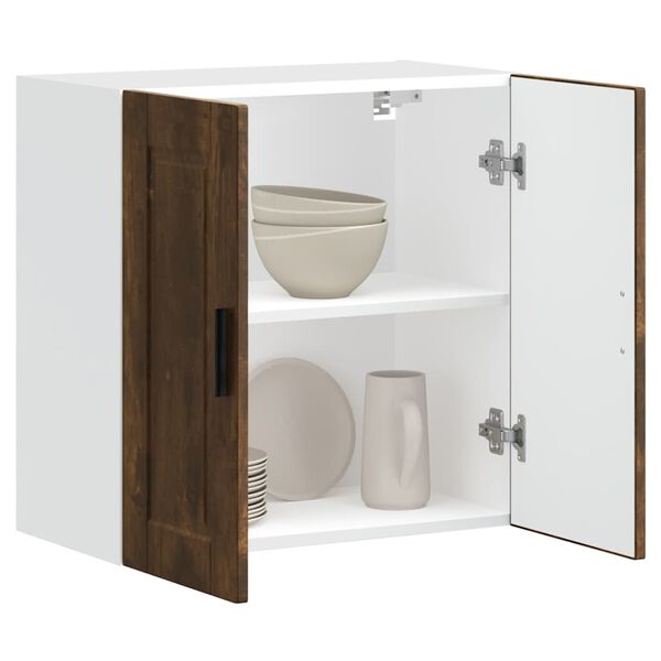 vidaXL Dulap de bucatarie "Porto" din lemn de stejar afumat