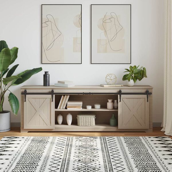 vidaXL Set uși glisante pentru dulap 183 cm oțel carbon