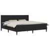 vidaXL Cadru de pat cu saltea cu headboard Negru 180 x 200 cm Catifea