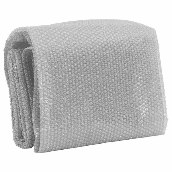 vidaXL Folie solară plutitoare de piscină, gri, 455 cm, PE