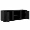 vidaXL Cabinet TV Stejar Negru 100 x 31,5 x 35 cm Lemn compozit