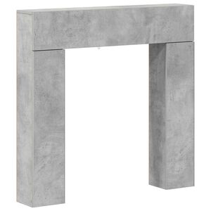 vidaXL Cadru pentru șemineu Gri Beton 102 x 18 x 100,5 cm