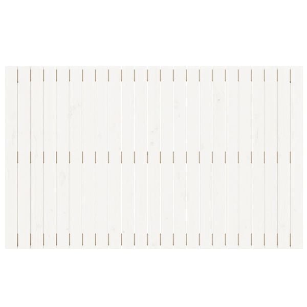 vidaXL Tăblie de pat pentru perete, alb, 147x3x90 cm, lemn masiv pin