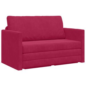 vidaXL Pat canapea Roșu Vin 124 x 71 x 78 cm Catifea
