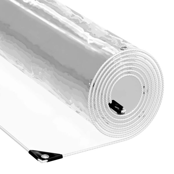 vidaXL Tarpolină Transparent 3 x 4 m PVC