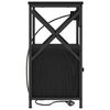 vidaXL Dulap de noapte Stejar Negru 40 x 31 x 60 cm Lemn compozit