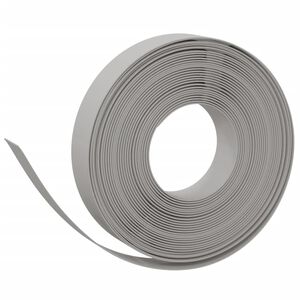 vidaXL Bordură de grădină, gri, 10 m 10 cm, polietilenă