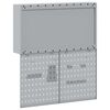 vidaXL Set de Cabinet pentru Unelte și Pegboard cu raft 3 pcs Roșu