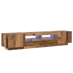 vidaXL Dulap TV cu lumini LED lemn vechi 200x35x40 cm lemn prelucrat