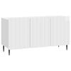 vidaXL Cabinet TV 99 x 34,5 x 52 cm Alb foarte lucios Lemn prelucrat