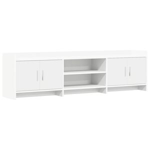 vidaXL Cabinet TV 168 x 33 x 47 cm Alb Lemn prelucrat