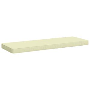 vidaXL Perna pentru bancă 1 bucată VUGHT 100% Polyester Crem