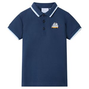 Tricou polo pentru copii, albastru &icirc;nchis, 92