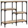 vidaXL Masă consolă din stejar Sonoma, 80x29x75 cm, lemn stratificat