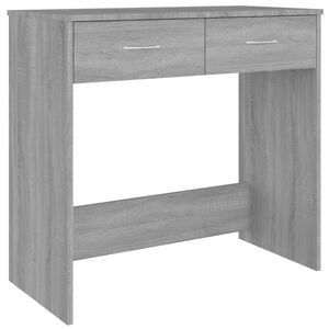 vidaXL Birou Gri Sonoma 80x40x75 cm lemn prelucrat