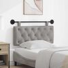 vidaXL Cap de pat suspendat Gri deschis 110 x 55 x 7 cm Catifea