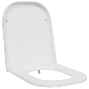 vidaXL Capacul de toaletă Alb 47,5 x 35 x 3,6 cm Duroplast
