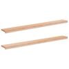 vidaXL Pervazuri 2 buc. natural 140 x 20 x 2 cm Lemn de fag masiv