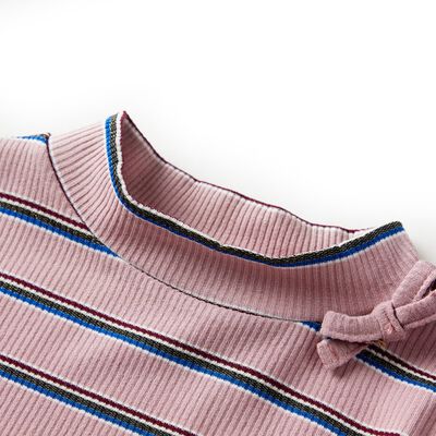 Tricou pentru copii cu mâneci lungi, roz deschis, 92