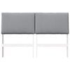 vidaXL Tăblie tapițată Gri deschis 150 cm Lemn de pin masiv