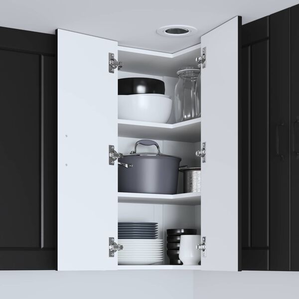 vidaXL Dulap de bucătărie Negru 57 x 57 x 80 cm Lemn compozit