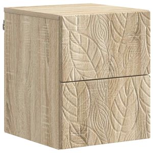 vidaXL Dulap de noapte suspendat Stejar Sonoma 34,5 x 33 x 40 cm