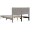 vidaXL Cadru de pat cu headboard Gri deschis 120 x 190 cm Catifea