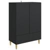 vidaXL Bufet cu sertar Negru 66 x 34,5 x 95 cm Lemn prelucrat