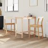vidaXL Scaune de dining 2 pcs natural 48 x 49 x 95 cm