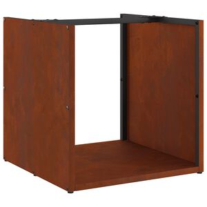 vidaXL Suport pentru lemne de foc 40x40x40 cm Oțel pentru intemperii