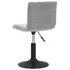 vidaXL Scaun de bar, gri deschis, catifea