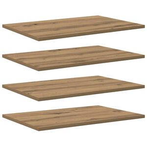 vidaXL Raft pentru cărți 4 pcs Maro 60 x 40 x 1,5 cm Lemn compozit